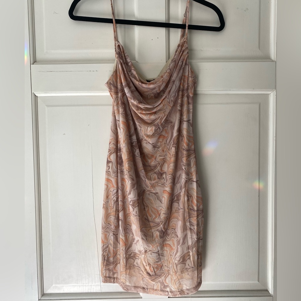 Forever 21 Cowl Neck Bodycon Y2K Dress